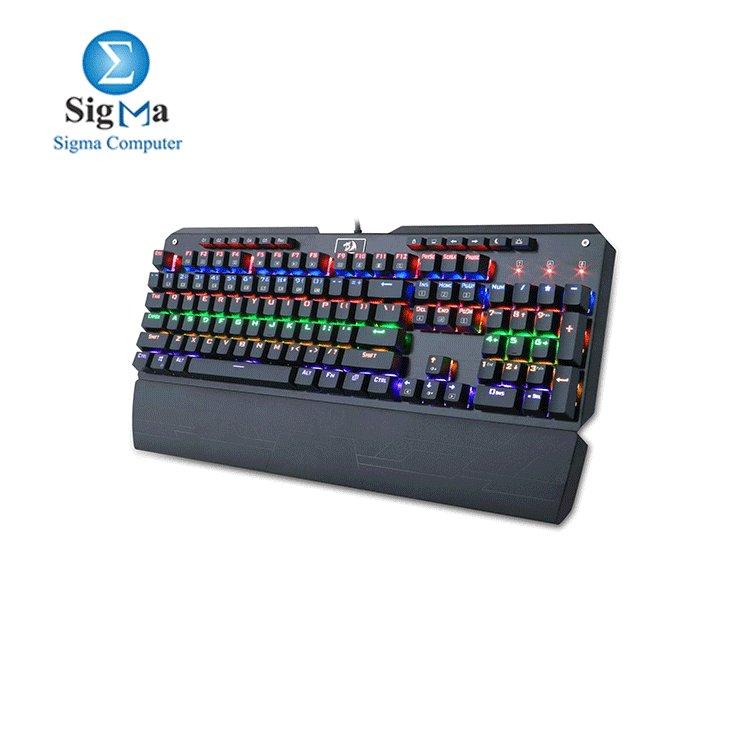 Redragon K555-R Mechanical Gaming Keyboard with Blue Switches - Main view