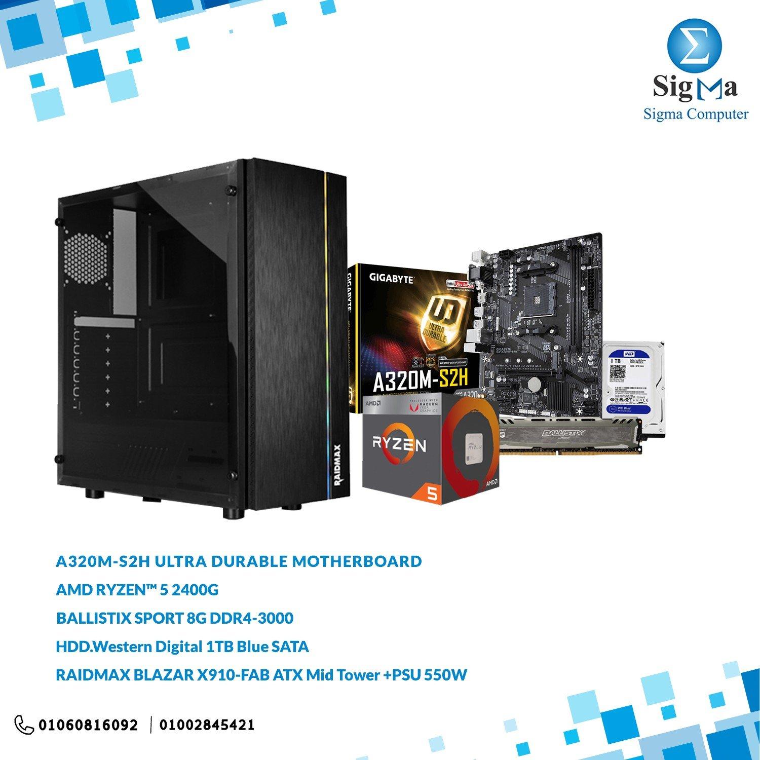 Bundle a320m Ryzen 2400G - Main view
