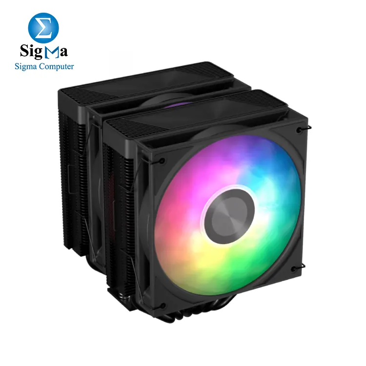 Aerocool Icicle AL60C Dual-tower ARGB - BLACK - Main view