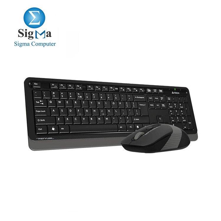 KB+Mouse A4tech Wireless Fstyler FG1010 GREY - Main view