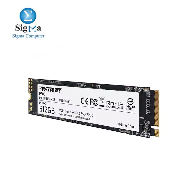 Patriot P300 M.2 PCIe Gen 3 x4 512GB Low-Power Consumption SSD - Main view
