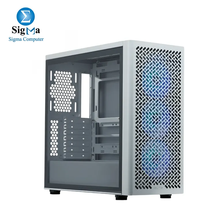 COOLER MASTER Elite 502 Mid Tower case - WHITE - Main view