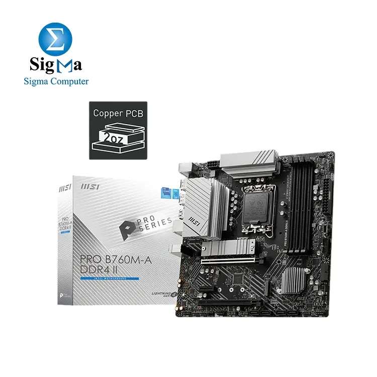MSI PRO B760M-A DDR4 II LGA 1700 Motherboard - Main view