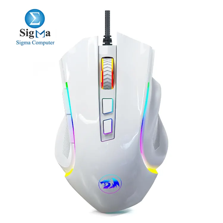 Redragon M607 GRIFFIN RGB Gaming Mouse – White - Main view