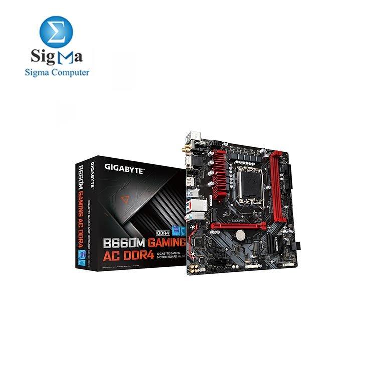 Gigabyte Intel B660M GAMING AC DDR4 Motherboard - Main view