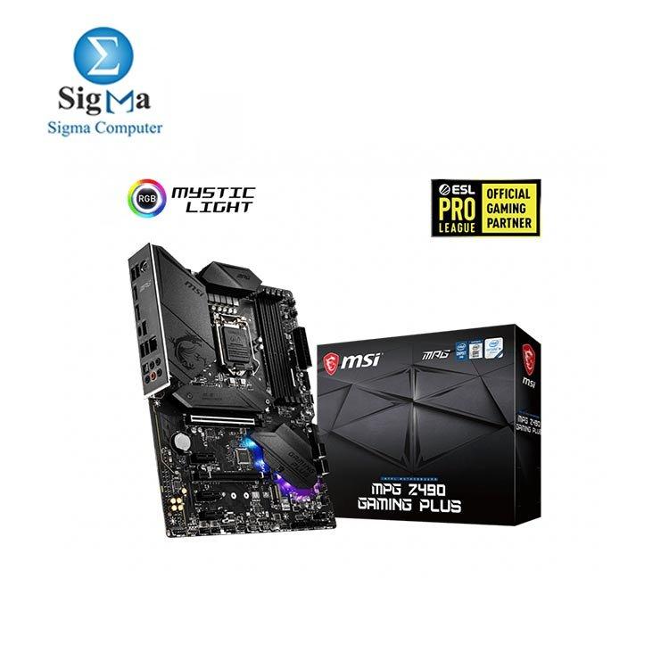 MSI MPG Z490 GAMING PLUS MOTHERBOARD - Main view