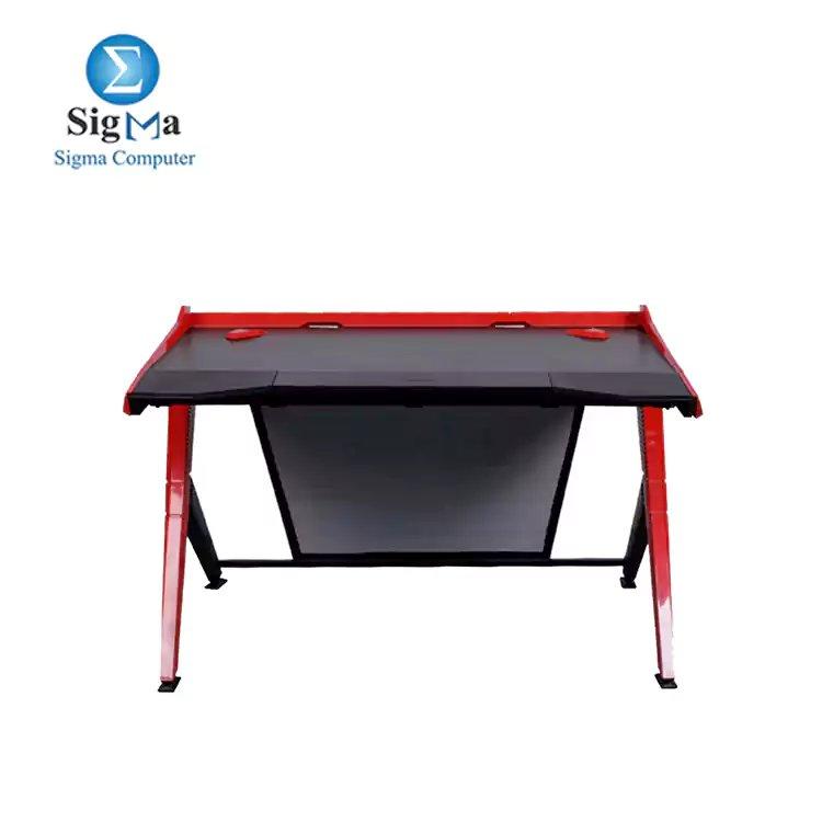 DXRACER GAMING DESK – BLACK/RED - Main view