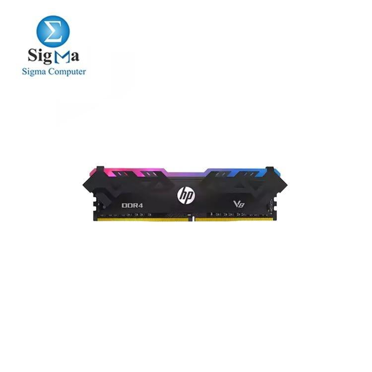 HP V8 RGB 16GB DDR4 3600MHz CL18 Desktop Memory. - Main view
