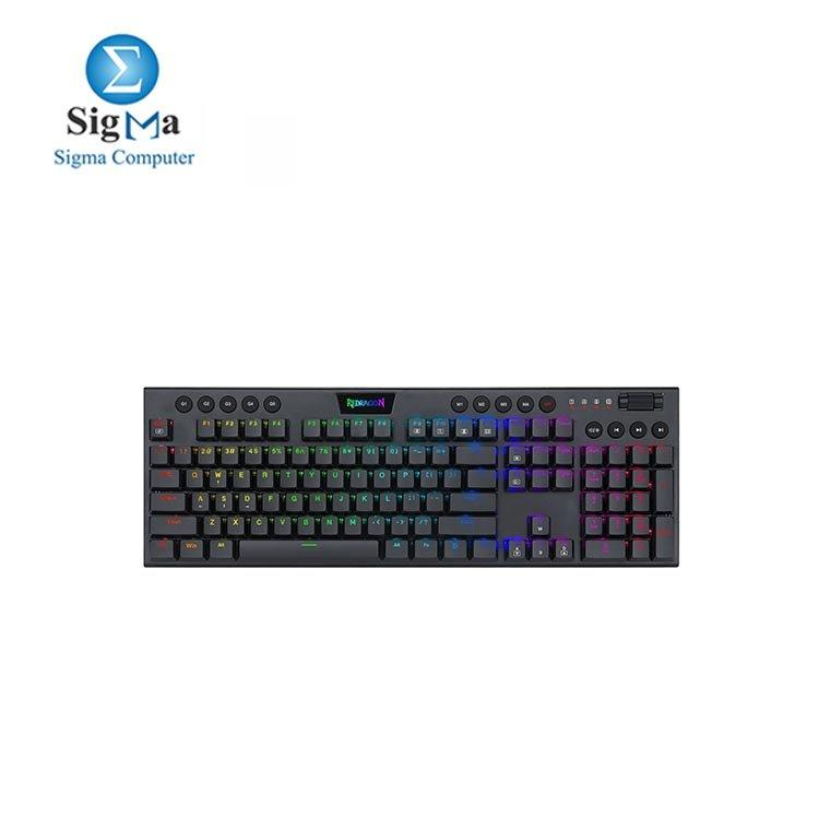 Redragon HORUS K619 RGB Wired Gaming Keyboard RED SWITCH - Main view