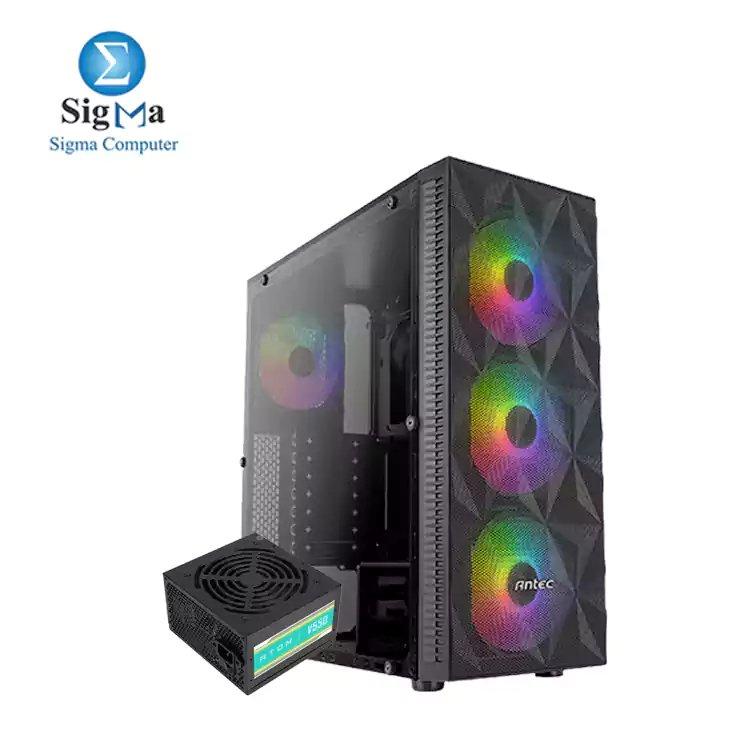 CASE ANTEC NX2455 4FAN(4x120M)ARGB +ATOM 550W POWER SUPPLY - Main view