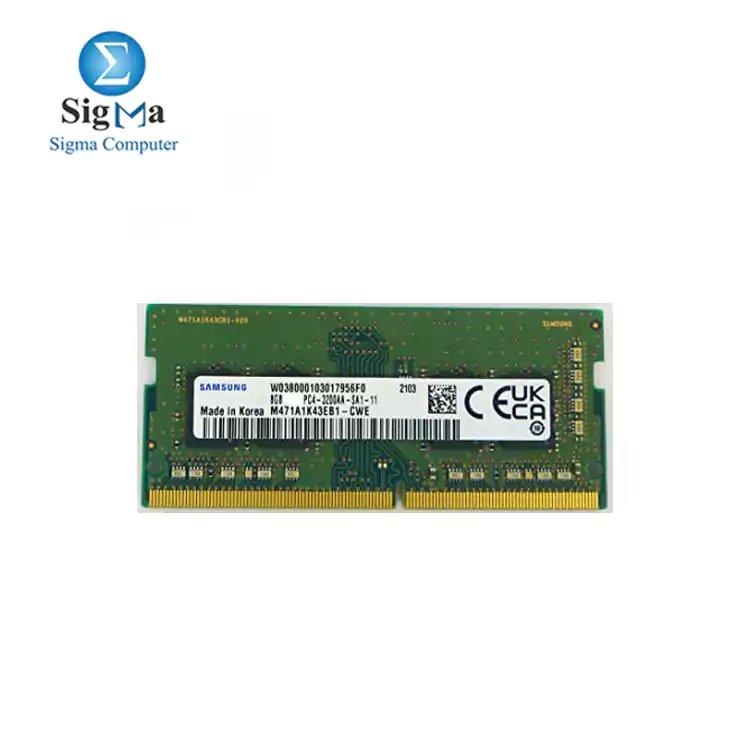 Samsung 8GB DDR4 3200Mhz Memory RAM-TRAY-NOTEBOOK - Main view
