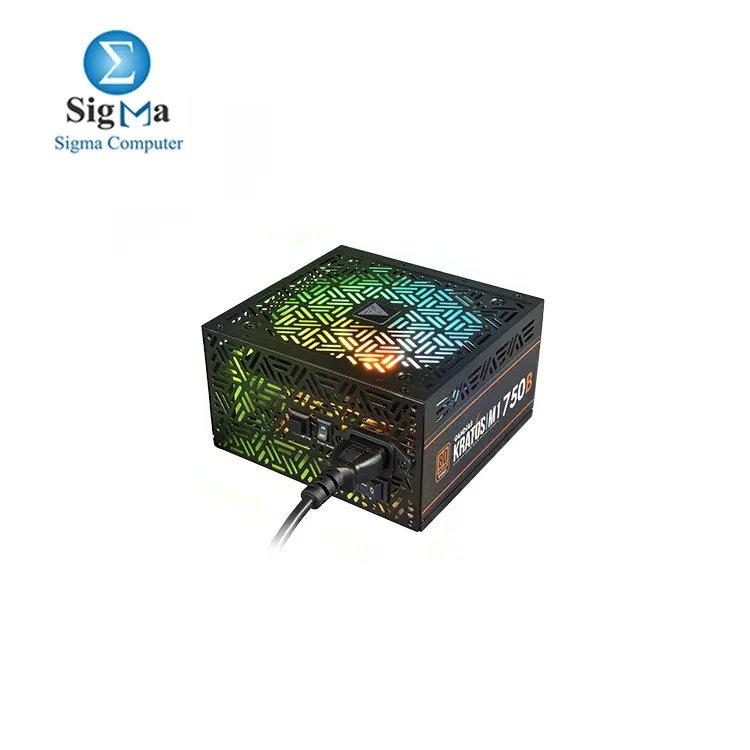 GAMDIAS KRATOS M1-750B ARGB 80% Plus Bronze PSU. - Main view
