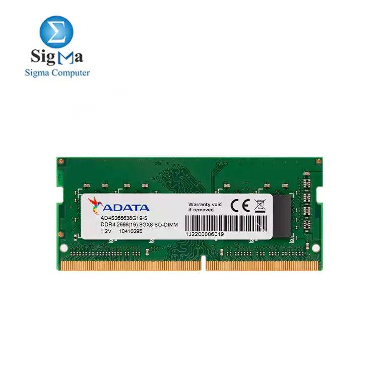 ADATA 8GB DDR4 2666 MHz UDIMM Memory Module for NoteBook - Main view