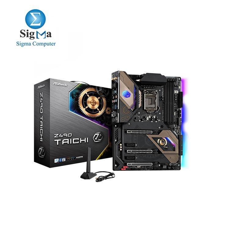 ASROCK  Z490 Taichi RGB Motherboard  LGA1200 - Main view