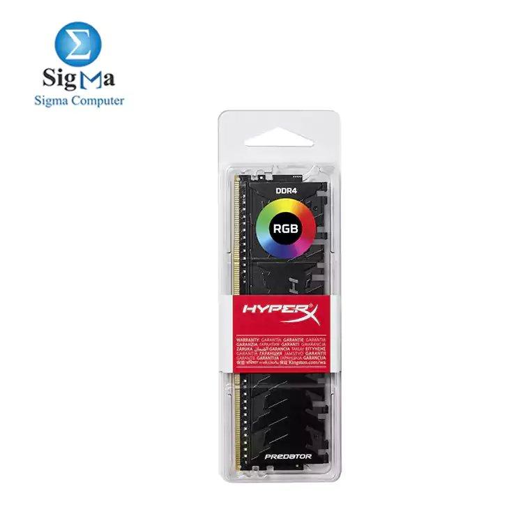 16GB Kingston HyperX Predator 3200MHz DDR4 CL16 RGB Memory Module - Main view