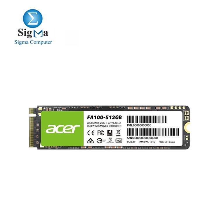 ACER SSD  FA100 512GB M.2 NVMe - Main view