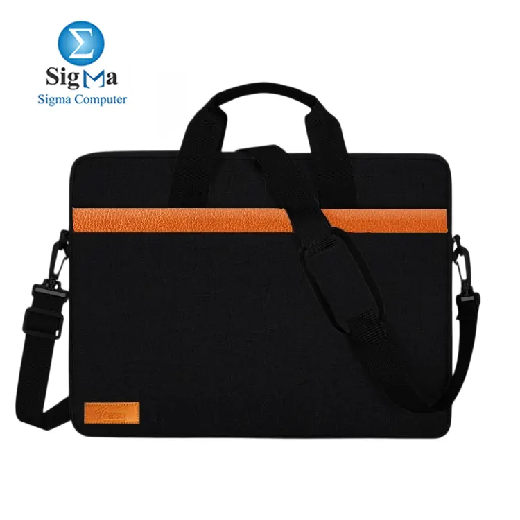 COUGAR-EGY Black Laptop Messenger & Shoulder Bag (Model: 016) - Main view