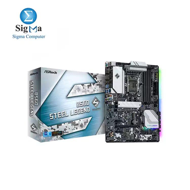 Asrock Intel B560 Steel Legend DDR4 OC MotherBoard - Main view