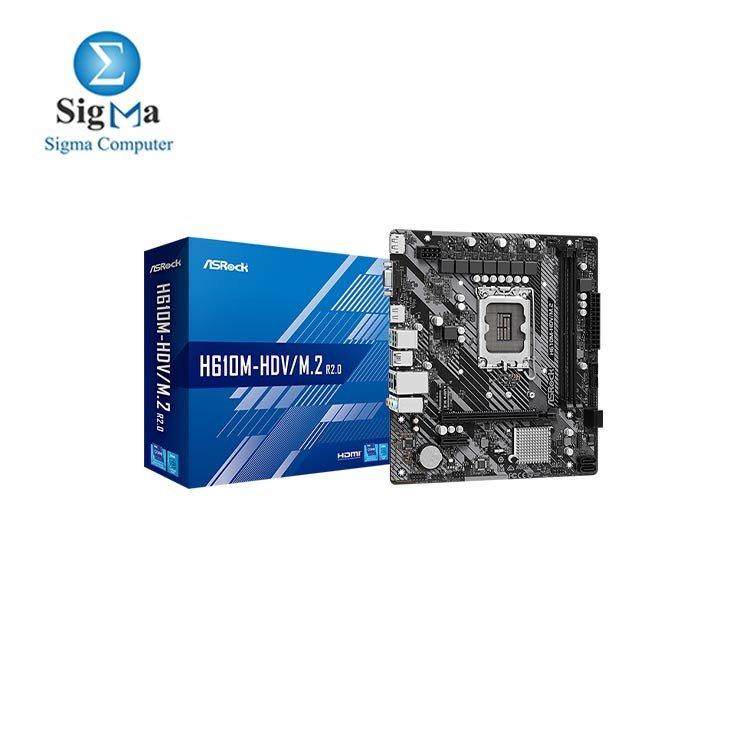 ASROCK INTEL H610M-HDV/M.2 - Main view