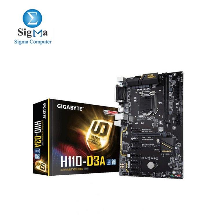 GA-H110 -D3A Socket 1151 ATX Motherboard - Main view