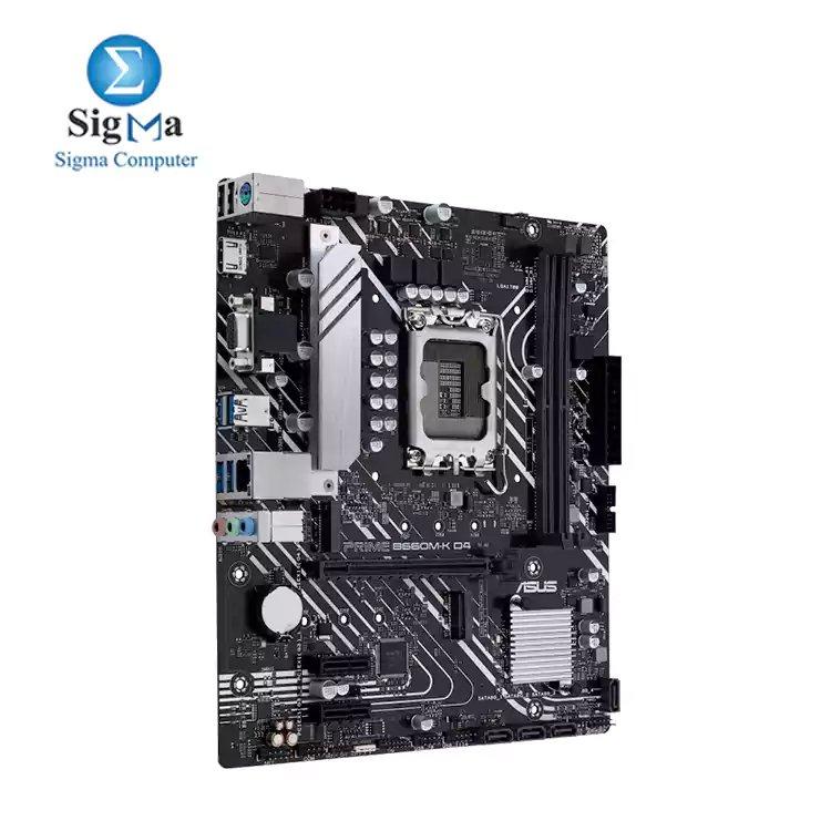 ASUS PRIME B660M-K D4 (LGA 1700) mATX motherboard - Main view