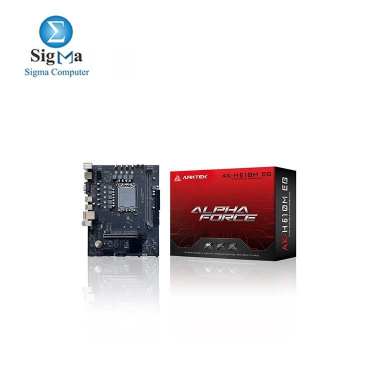 ARKTEK ALPHA FORCE AK H610M EG Socket LGA 1700 Motherboard - Main view