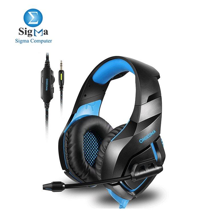 ONIKUMA-K1-B Gaming Headset BLUE - Main view
