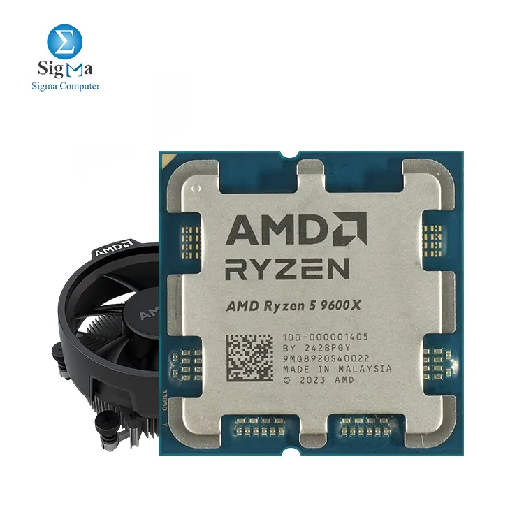 AMD Ryzen 5 9600X 6-Core, 12-Thread Unlocked TREY+FAN - Main view
