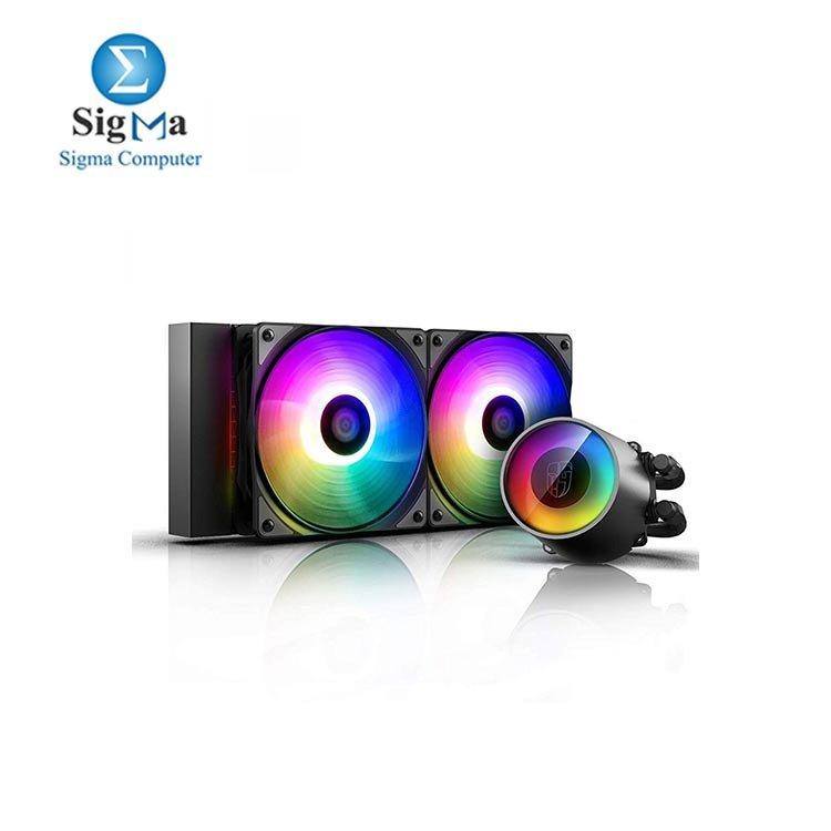 DEEPCOOL Gamer Storm Castle 240RGB CPU Liquid Cooler V2 - Main view