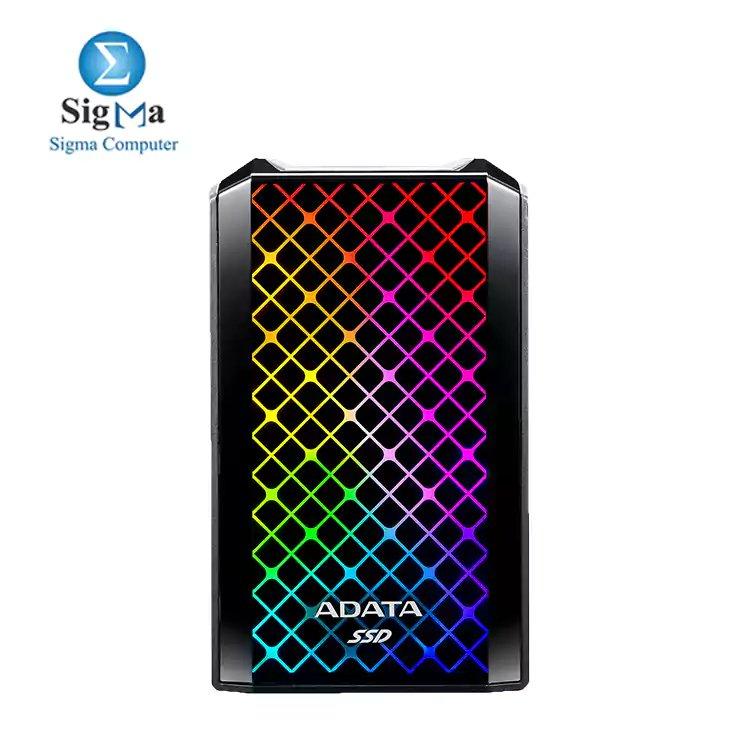 ADATA SE900G 1TB USB-C 3.2 Gen2 External RGB SSD - Main view