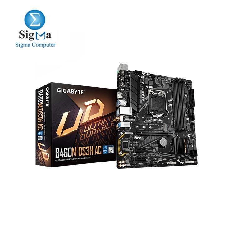 GIGABYTE Intel B460M DS3H AC Ultra Durable Motherboard - Main view