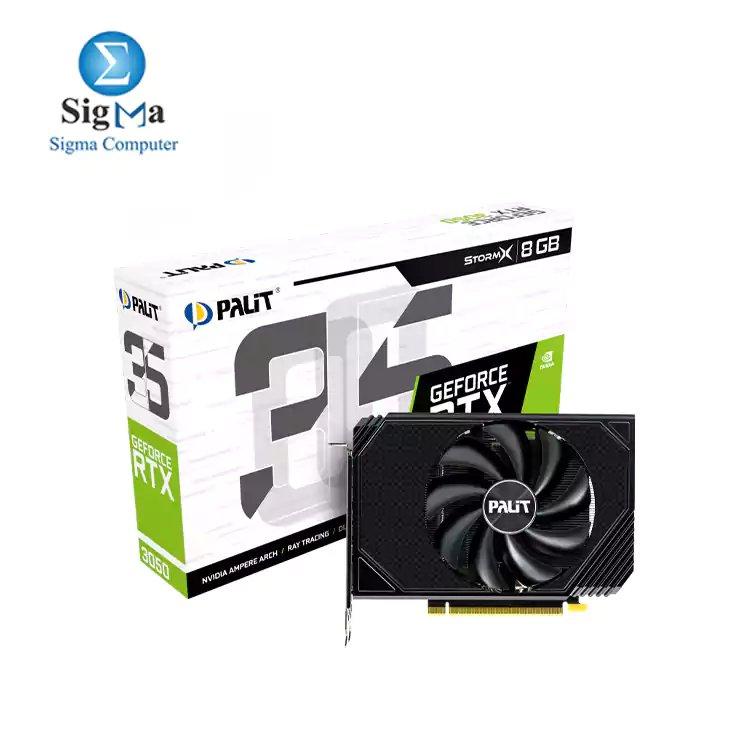 PALIT GeForce RTX™ 3050 StormX 8GB GDDR6 Graphics Card - Main view