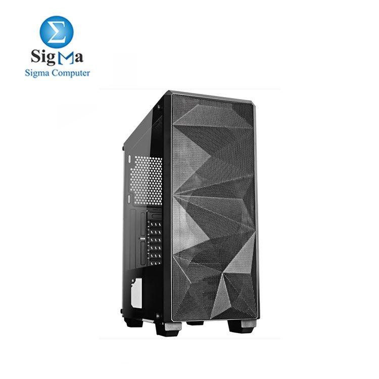 Redragon GC-510 Grindor Side Glass Temp Black - Main view