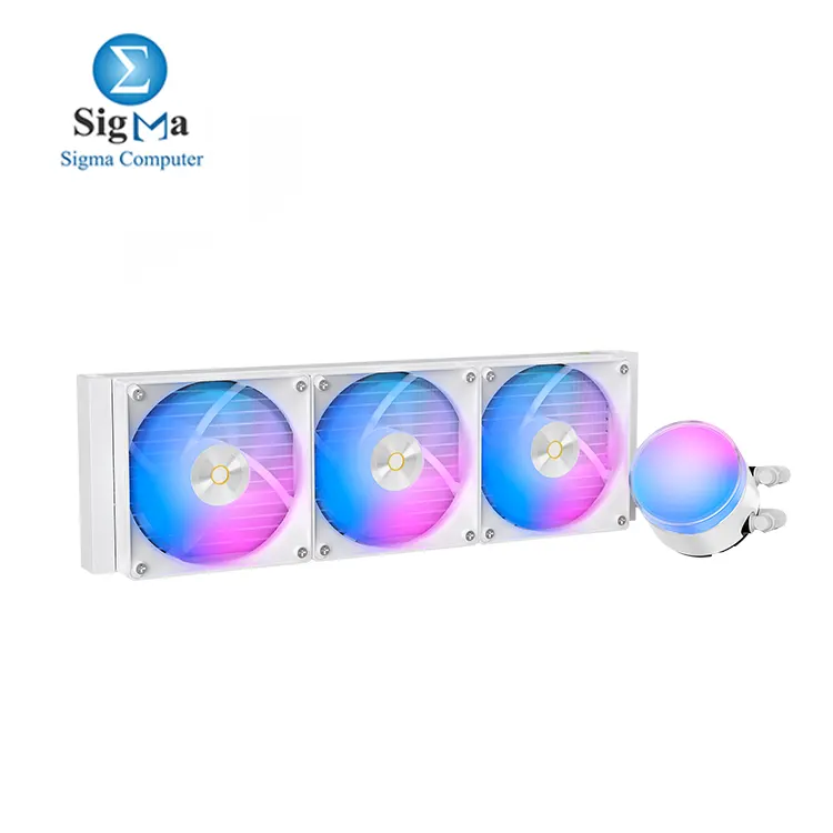Ocypus Delta L36 ARGB V2 White 360MM AIO Liquid Cooler - Main view