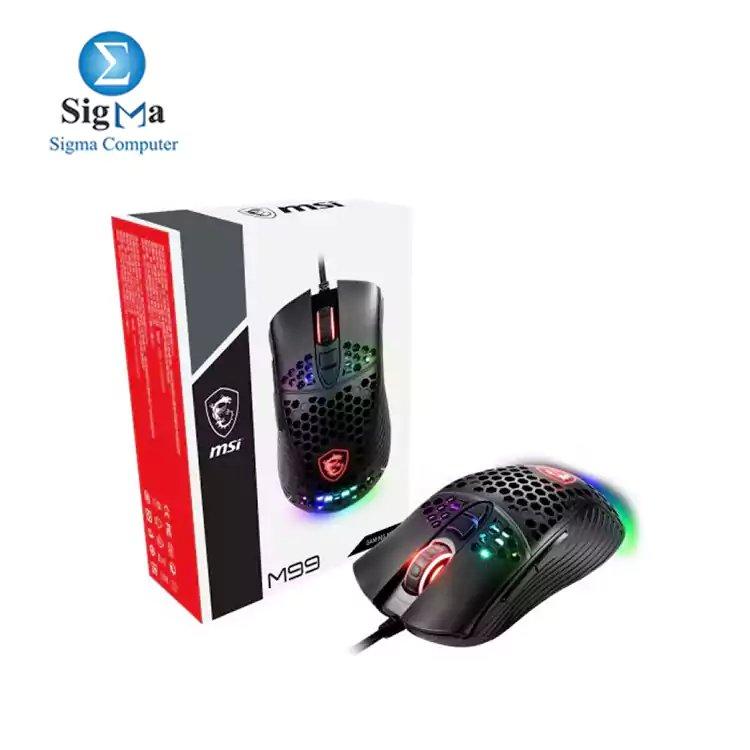 MSI M99 Wired RGB LED Mouse Gaming - Black - Main view
