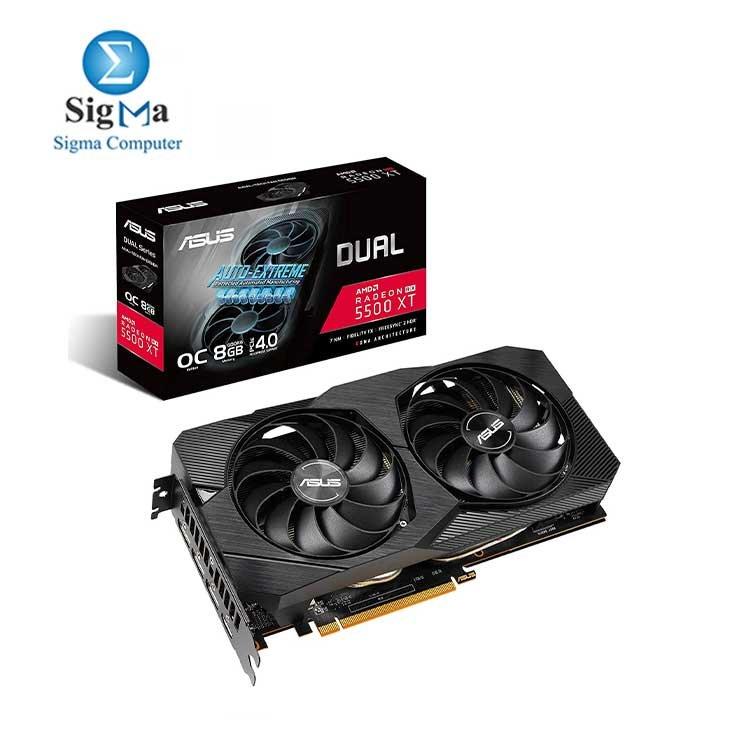 ASUS DUAL AMD Radeon RX 5500XT Overclocked O8G GDDR6 - Main view