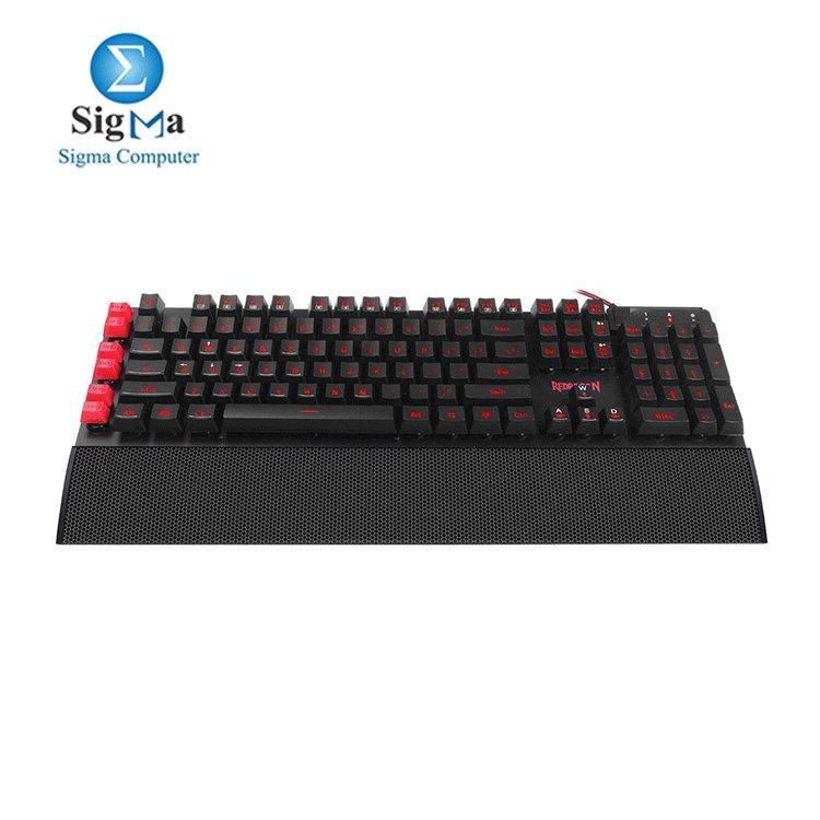 Redragon Yaksa K505 USB Gaming Keyboard (Black) - Main view