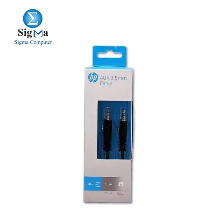Cable AUX 3.5 mm 1.5 m length of HP - Black - Main view
