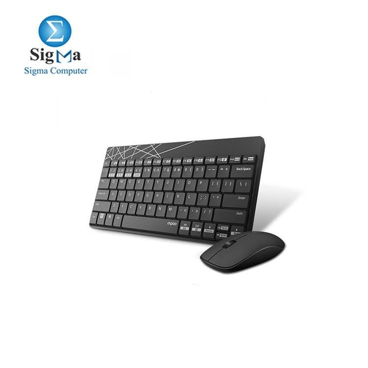 Rapoo 8000M Wireless Bluetooth 3.0/4.0 Keyboard And Mouse Combo - Main view