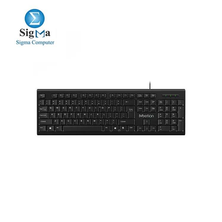 MEETION K100 USB Standard Corded Keyboard - Main view