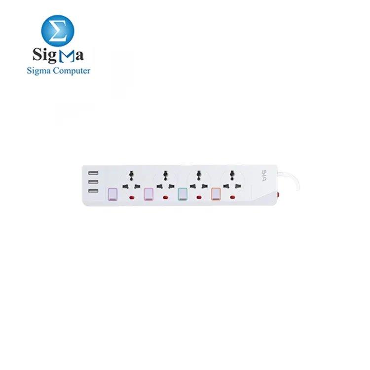 SIA GEN1 POWER STRIP 3USB-A & 4 power sockets - Main view