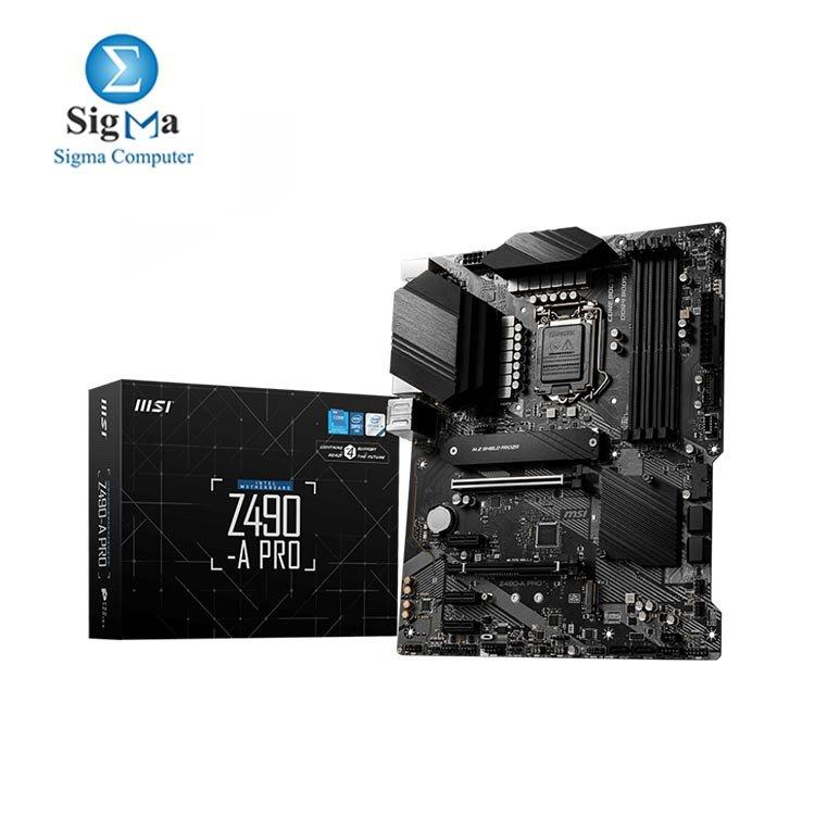 MSI Z490-A PRO ProSeries ATX Motherboard - Main view