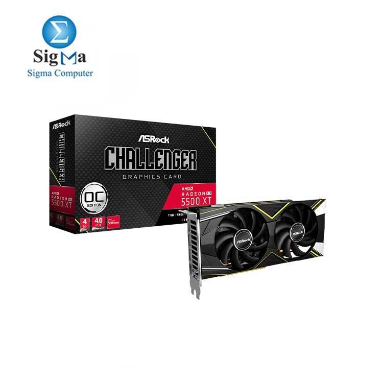 Asrock Radeon RX 5500 XT Challenger D 4G OC - Main view