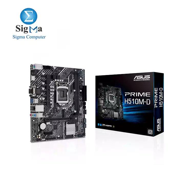 ASUS Intel PRIME H510M-D micro ATX MOTHERBOARD - Main view