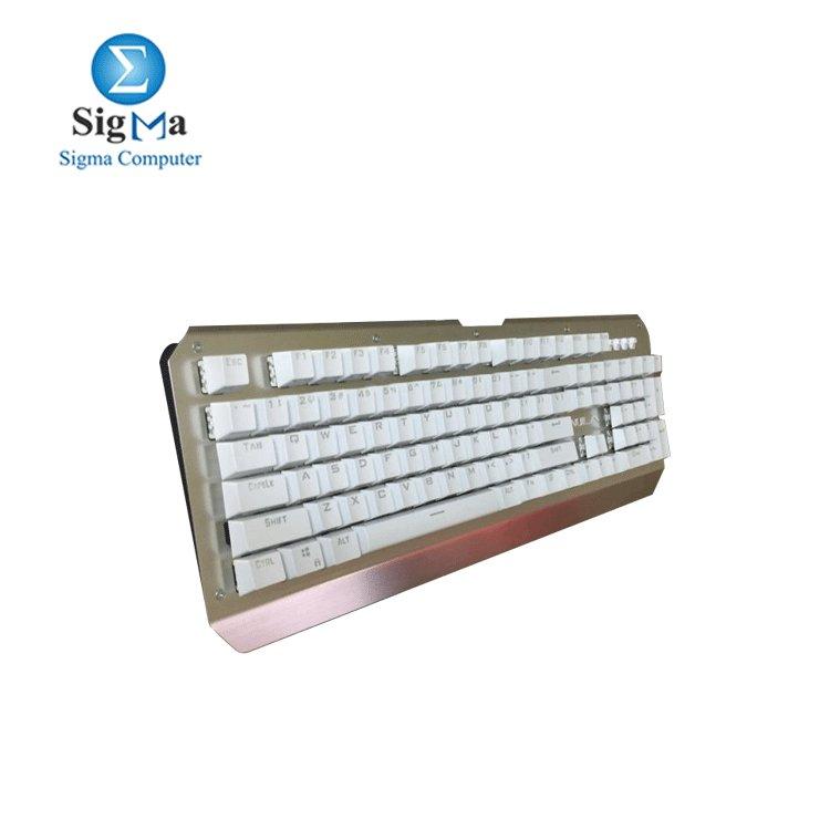 AULA Mechanical keyboard si-2039 Silver/White RAINBOW LED - Main view