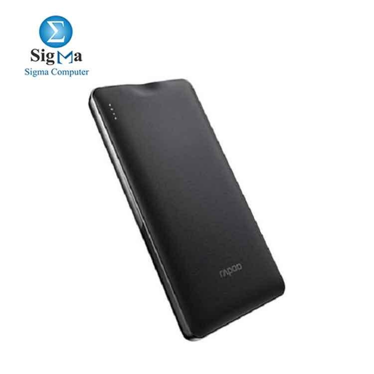 Rapoo P390 Polymer - 10000mAh Powerbank - Black - Main view
