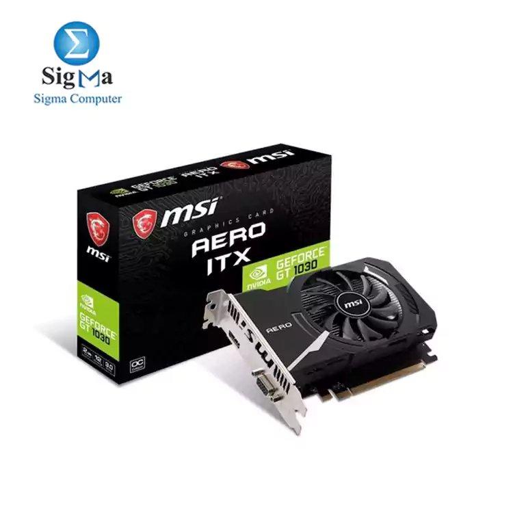 MSI GT1030 AERO ITX 2GD4 OC Graphic Card - 2 GB - Main view