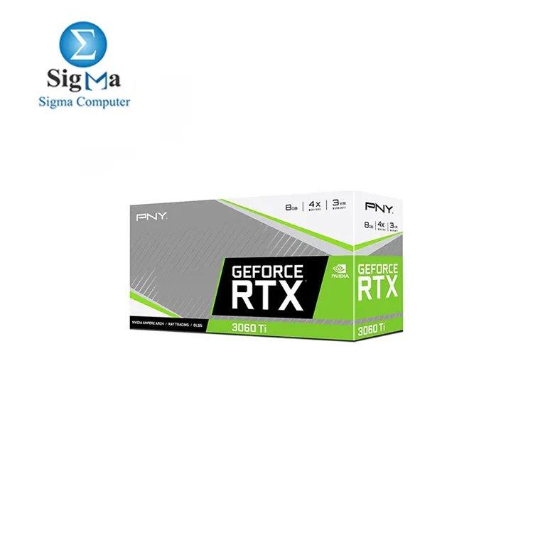 PNY GEFORCE RTX™ 3060 Ti 8GB VERTO Dual Fan - Main view