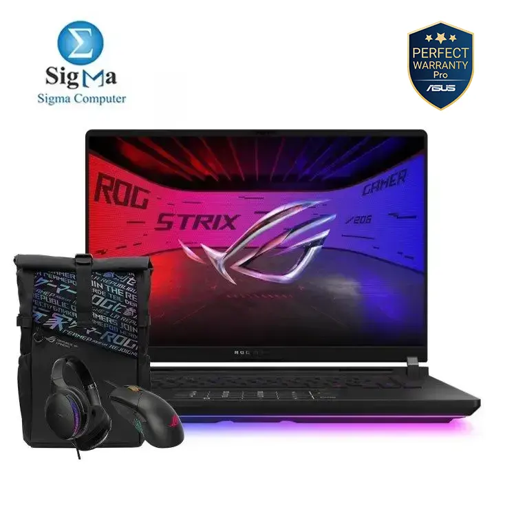 Asus ROG Strix Scar 16 G635LX-AI264W Intel Core Ultra 9 275HX - NVIDIA RTX 5090 24GB - 64GB DDR5-5600Mhz - 2TB PCIe 4.0 NVMe - 16-inch 2.5K WQXGA IPS 240Hz - Windows 11 - Main view