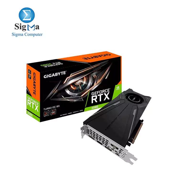 GIGABYTE GeForce RTX 2080 TURBO OC 8GB GDDR6 Graphics Card - Main view
